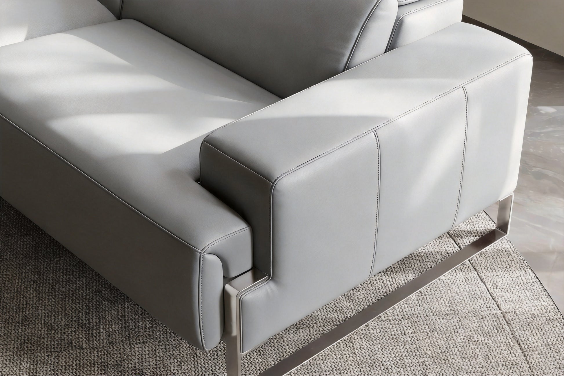 Sarine Leather Corner Reclining Sofa
