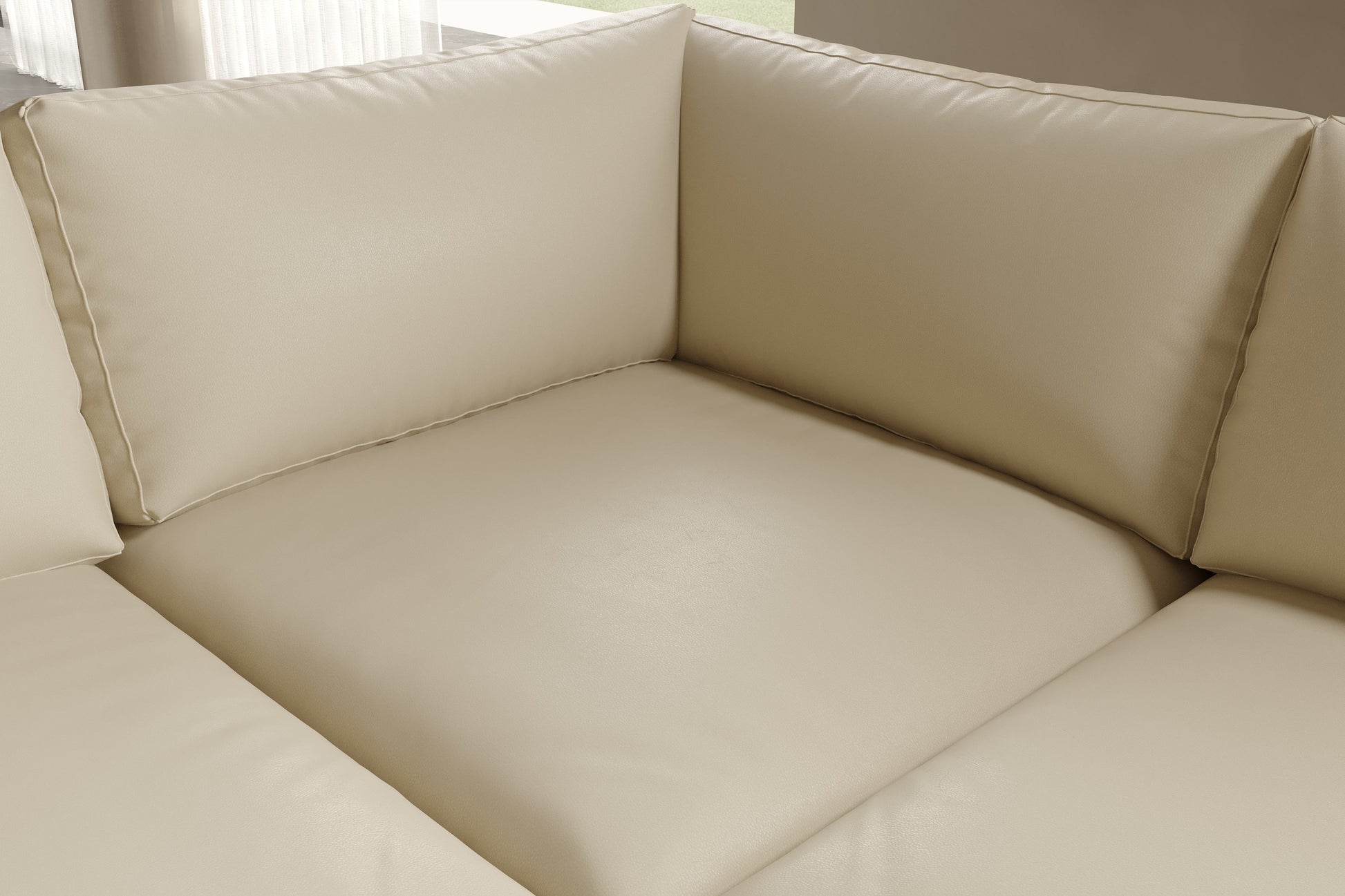 Vidal Leather L-Shape Corner Sofa
