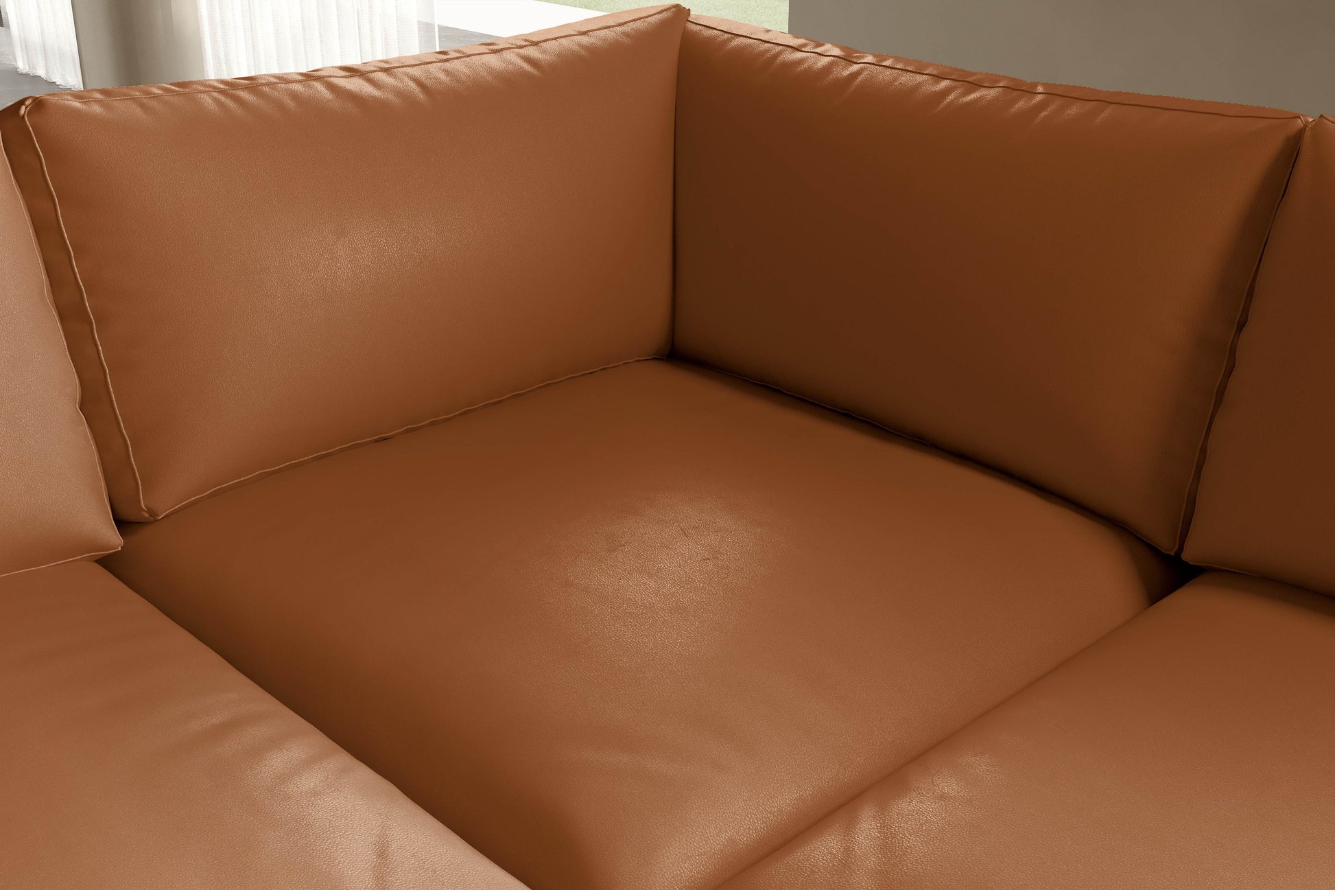 Vidal Leather L-Shape Corner Sofa