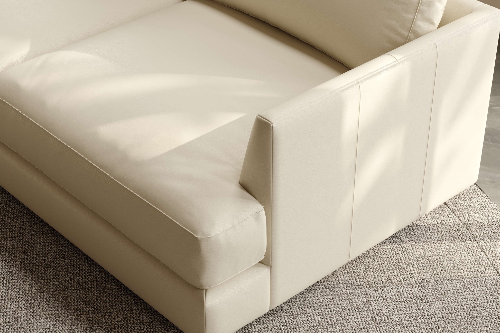 Vidal Leather L-Shape Corner Sofa