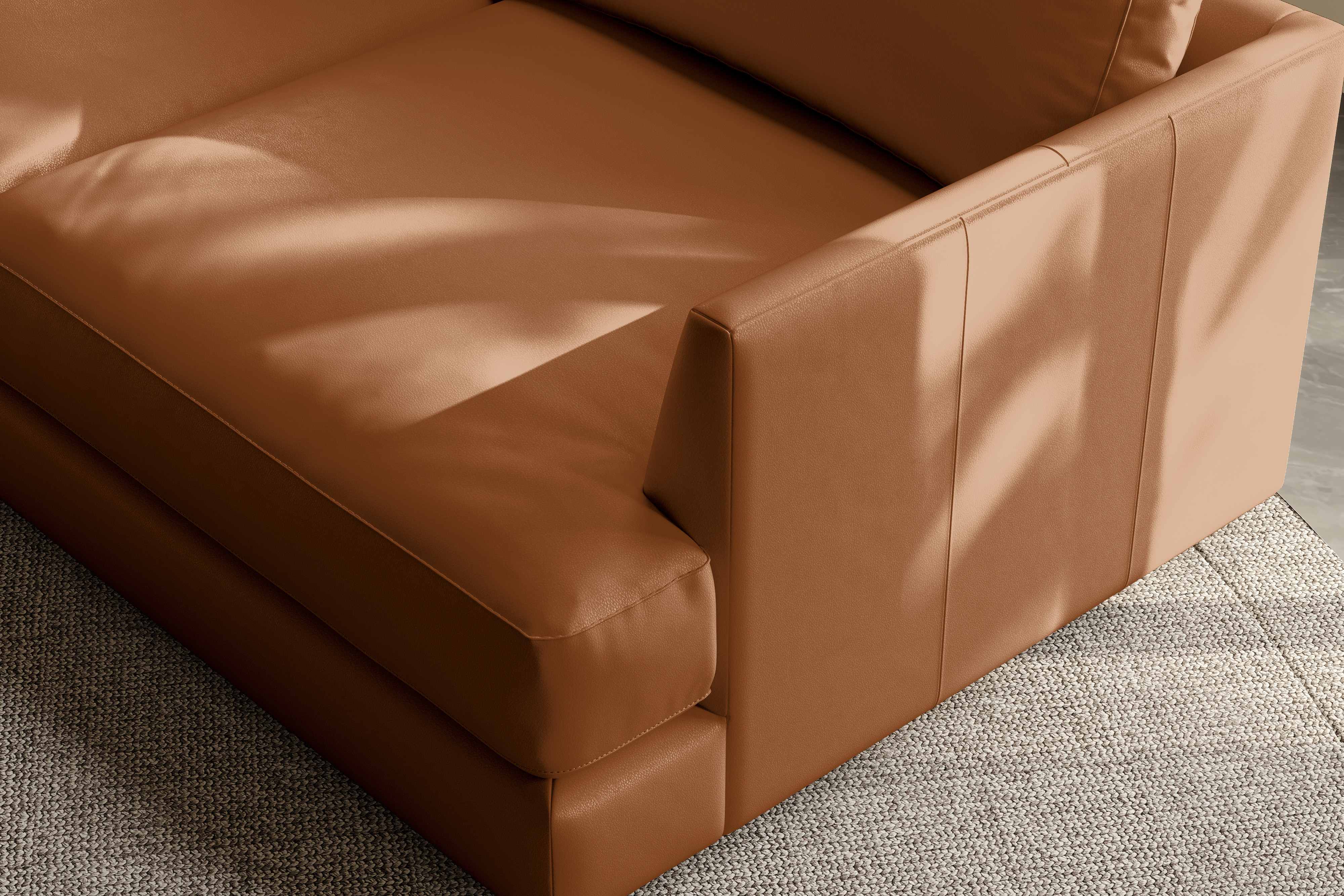 Vidal Leather L-Shape Corner Sofa