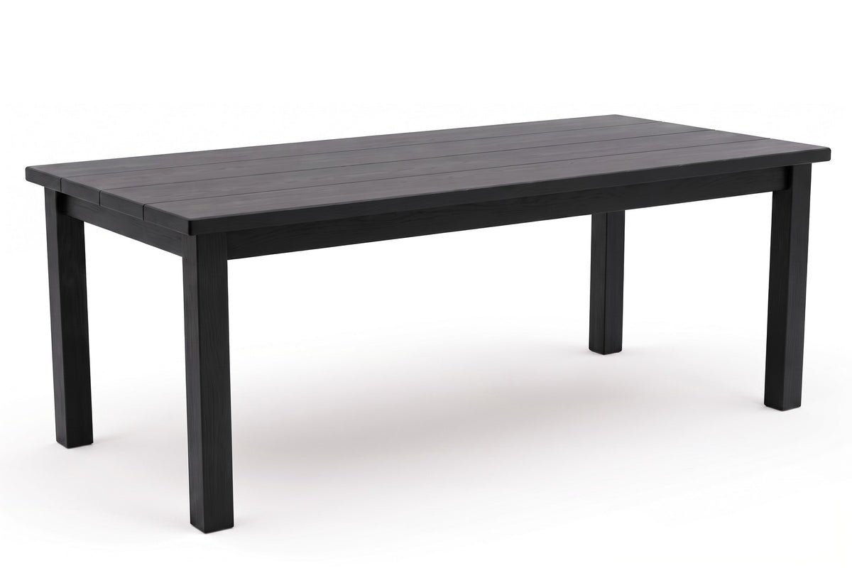 Sète 78" Plank Dining Table – Solid Walnut or Oak, Seats 6