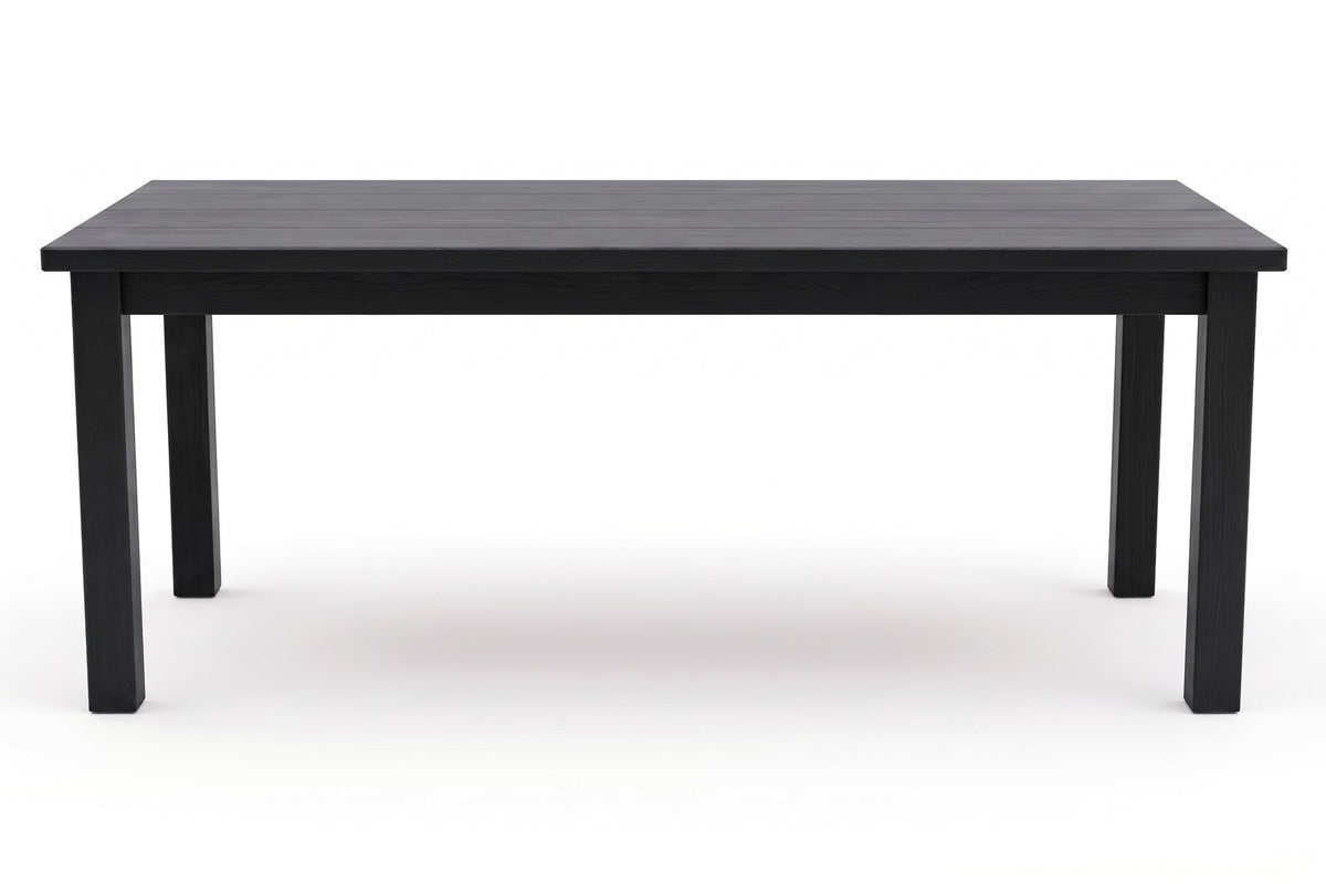 Sète 78" Plank Dining Table – Solid Walnut or Oak, Seats 6