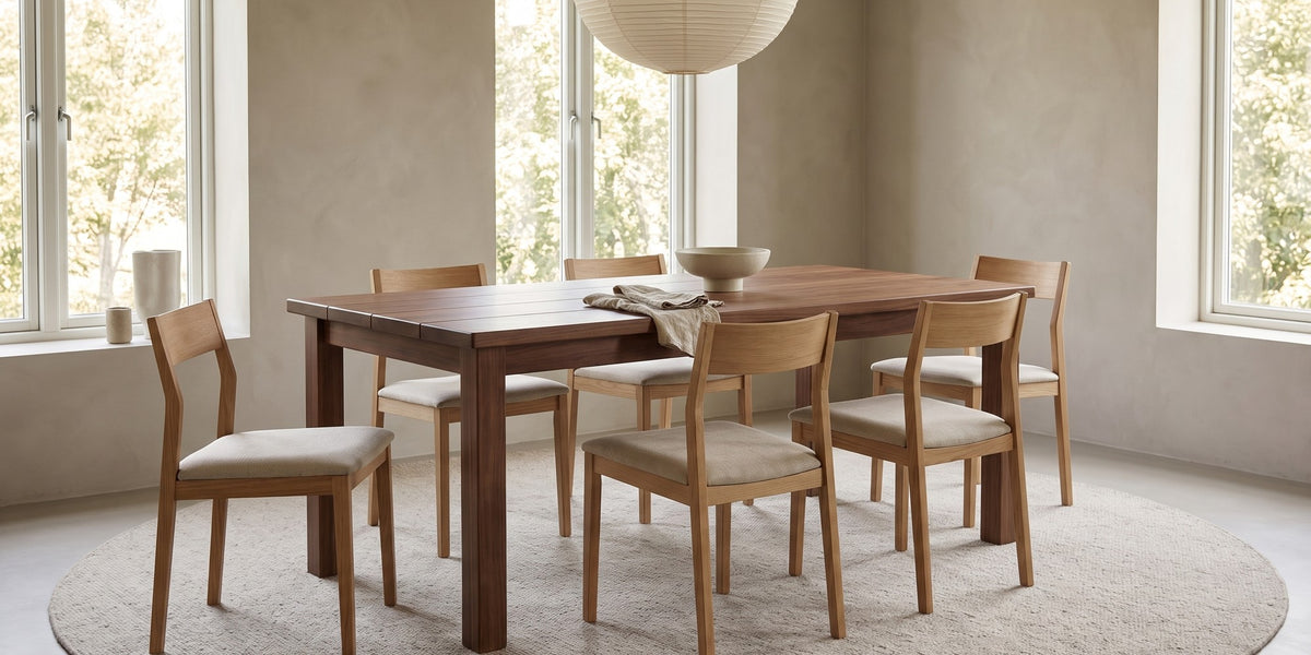 Sète Walnut Plank Dining Table banner