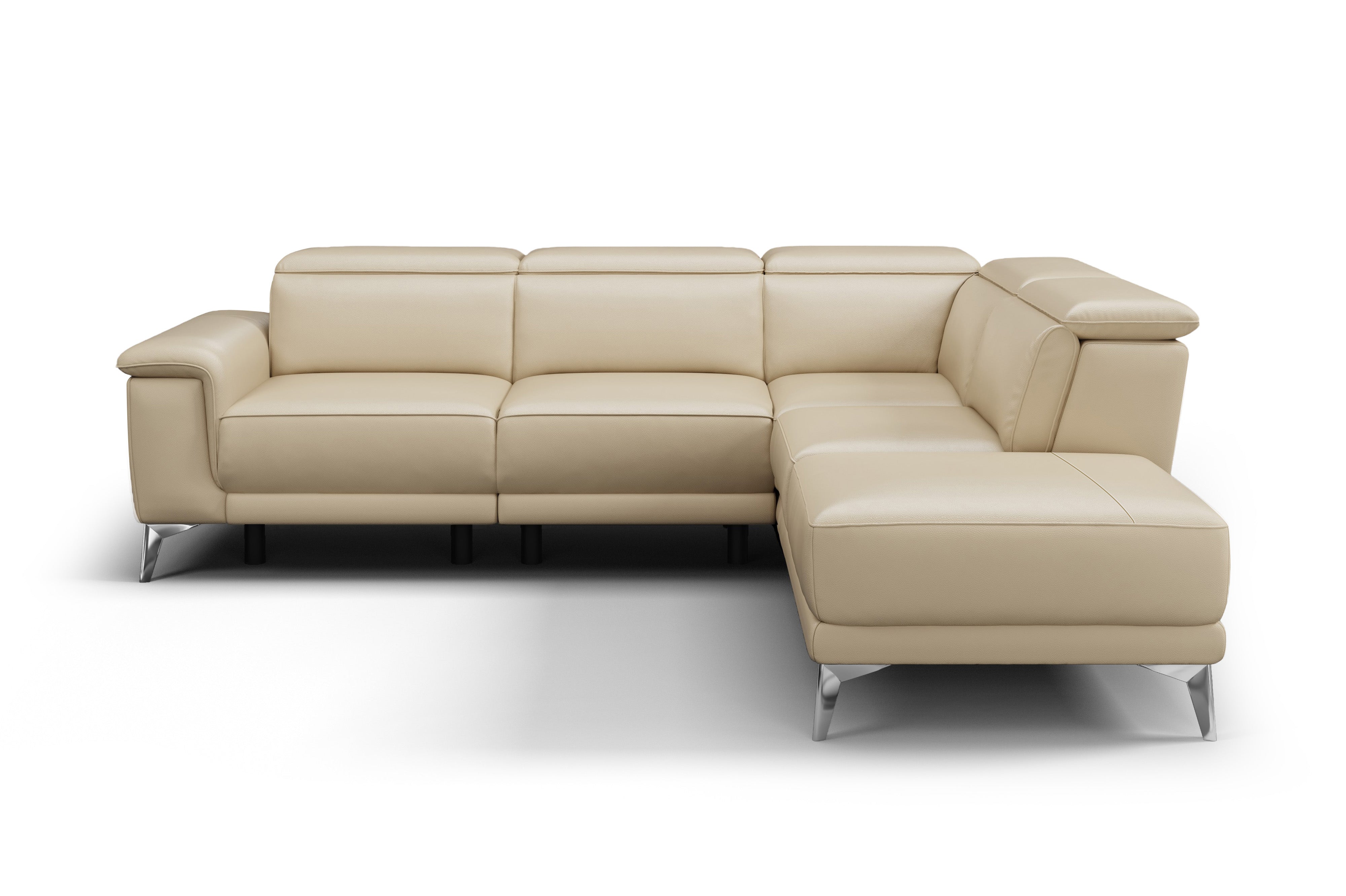 Pista Leather Reclining Sectional Sofa