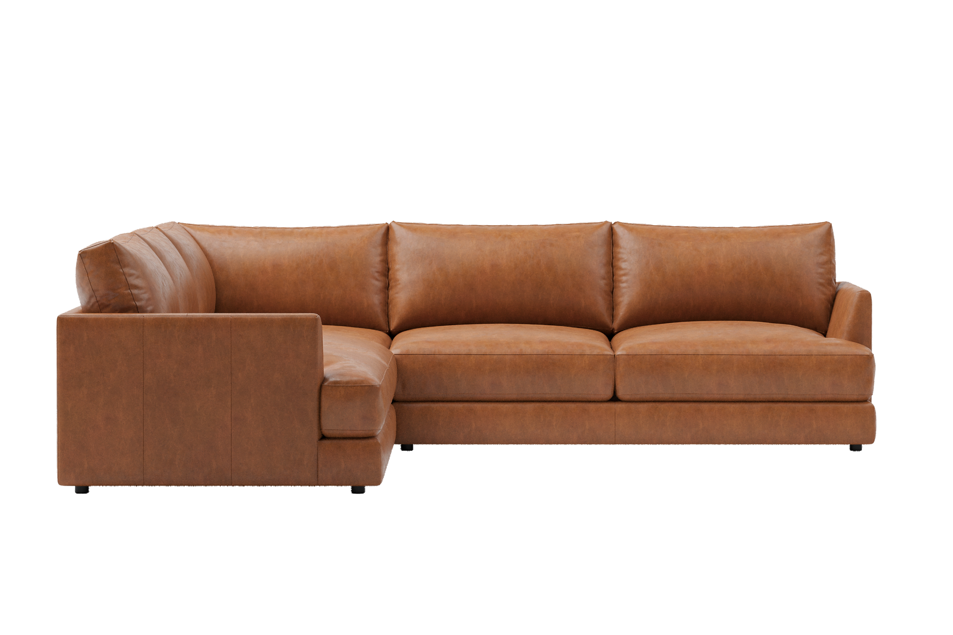 Vidal Leather L-Shape Corner Sofa