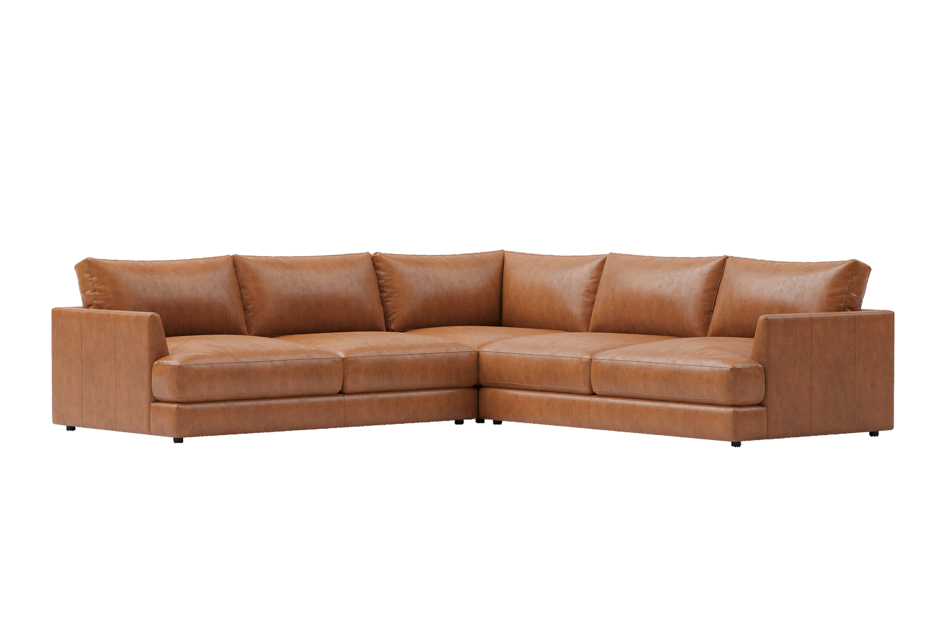 Vidal Leather L-Shape Corner Sofa