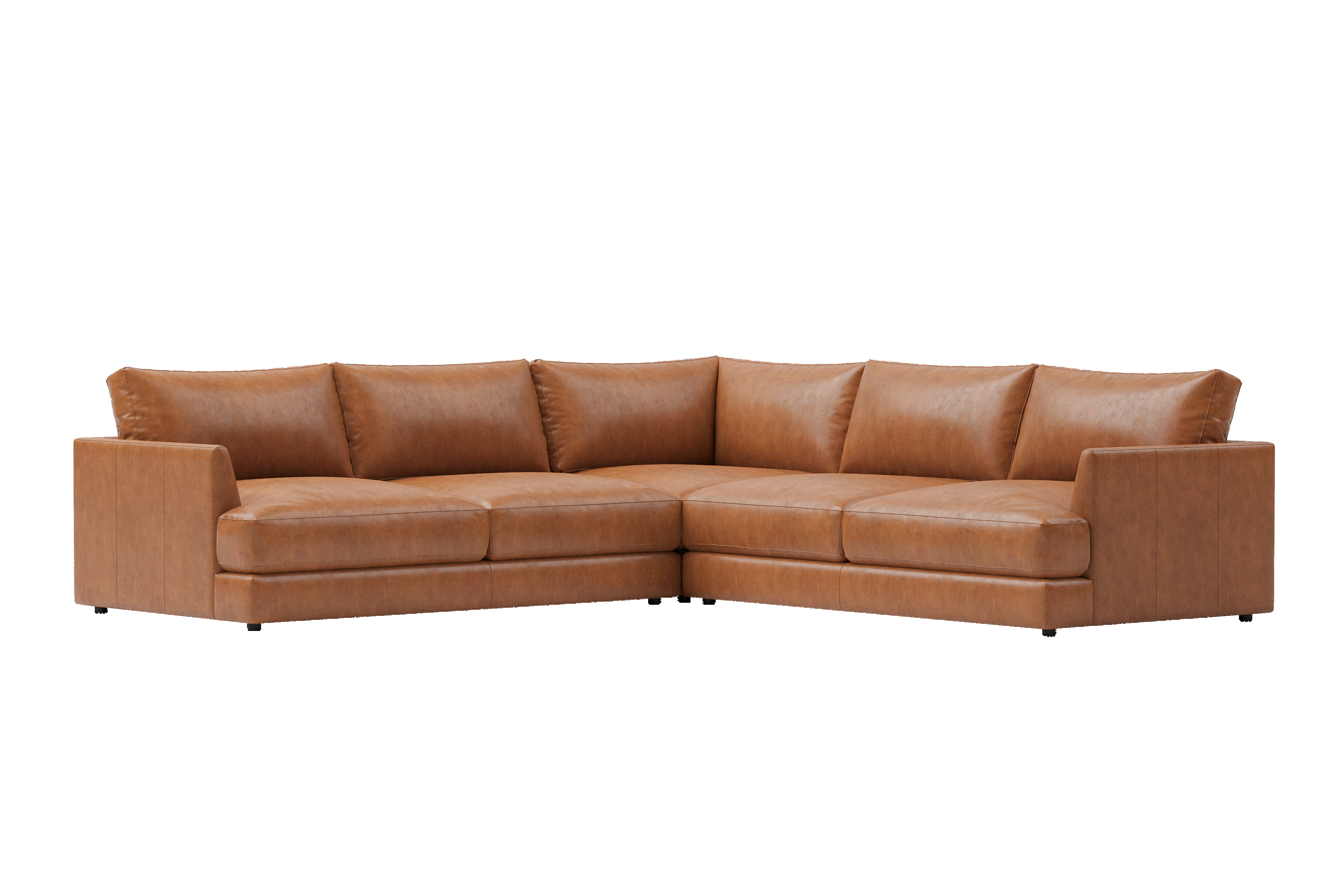 Vidal Leather L-Shape Corner Sofa