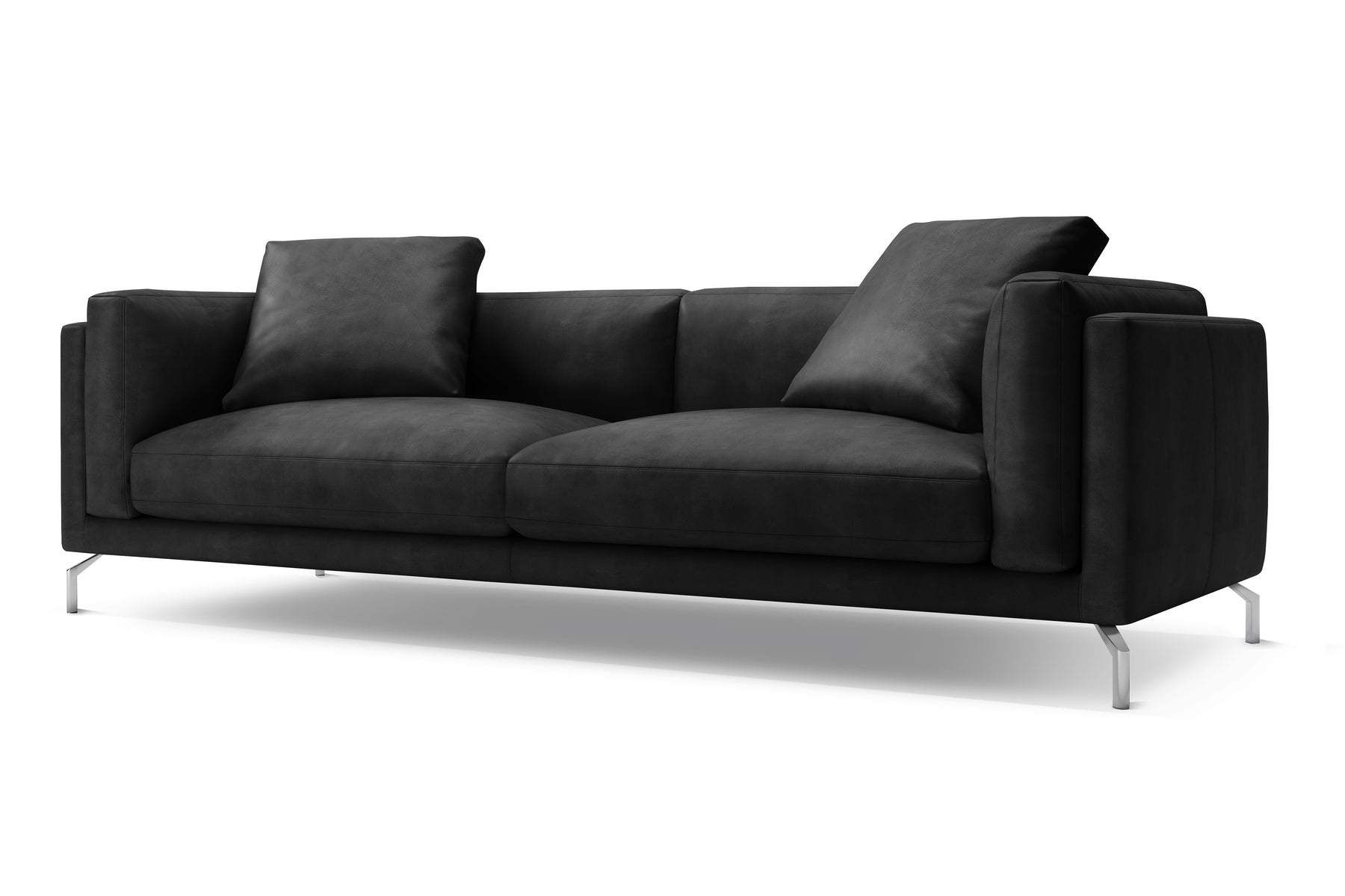 Siegfrid Nordic Hygge™ Leather Sofa With Down Feather Filling