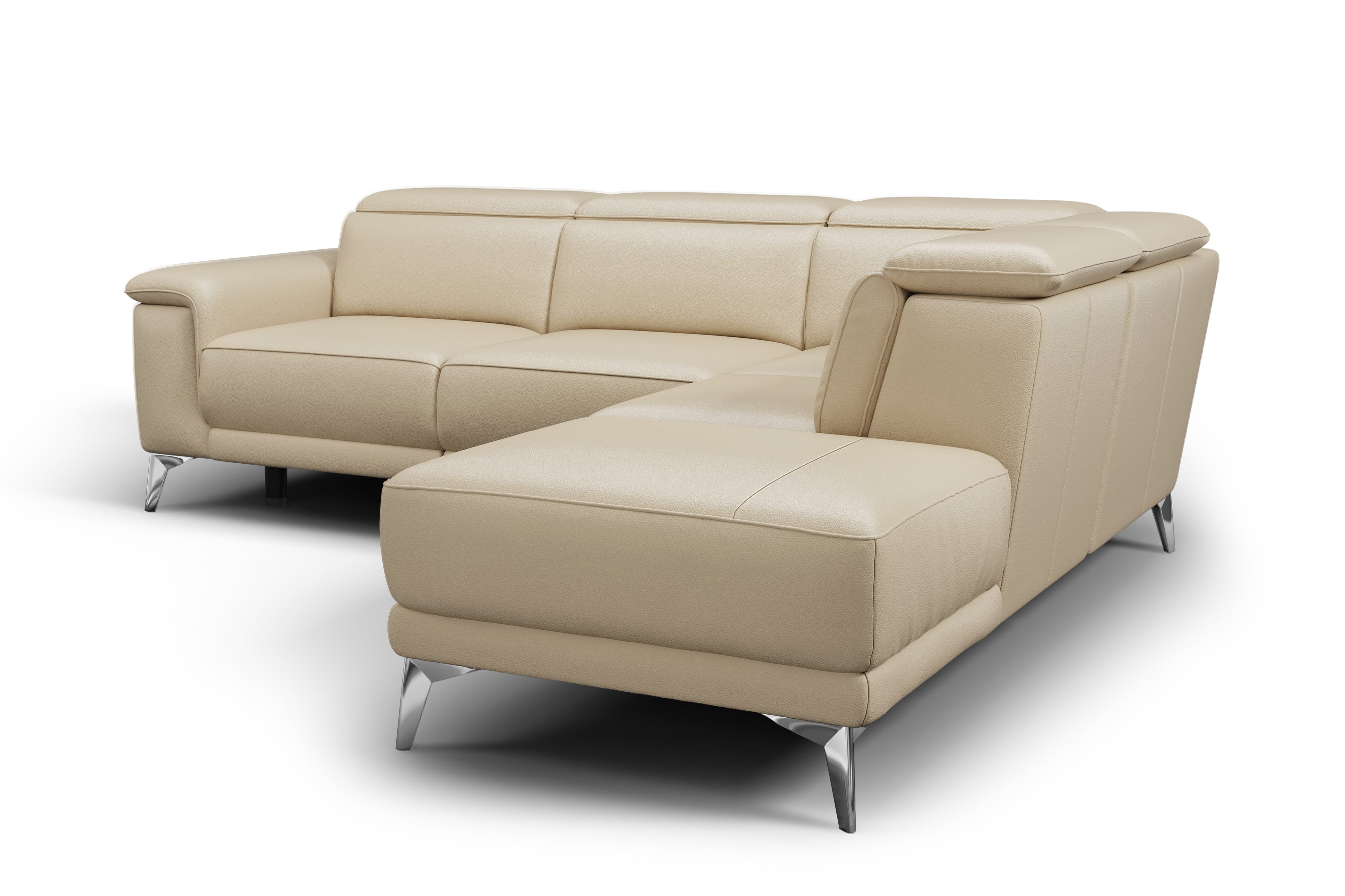 Pista Leather Reclining Sectional Sofa