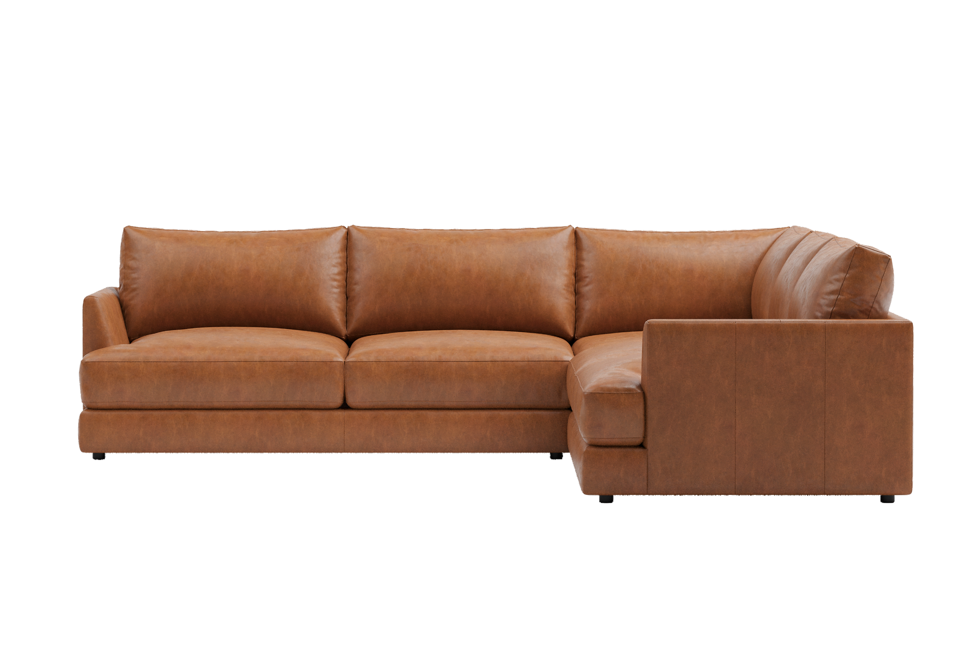 Vidal Leather L-Shape Corner Sofa