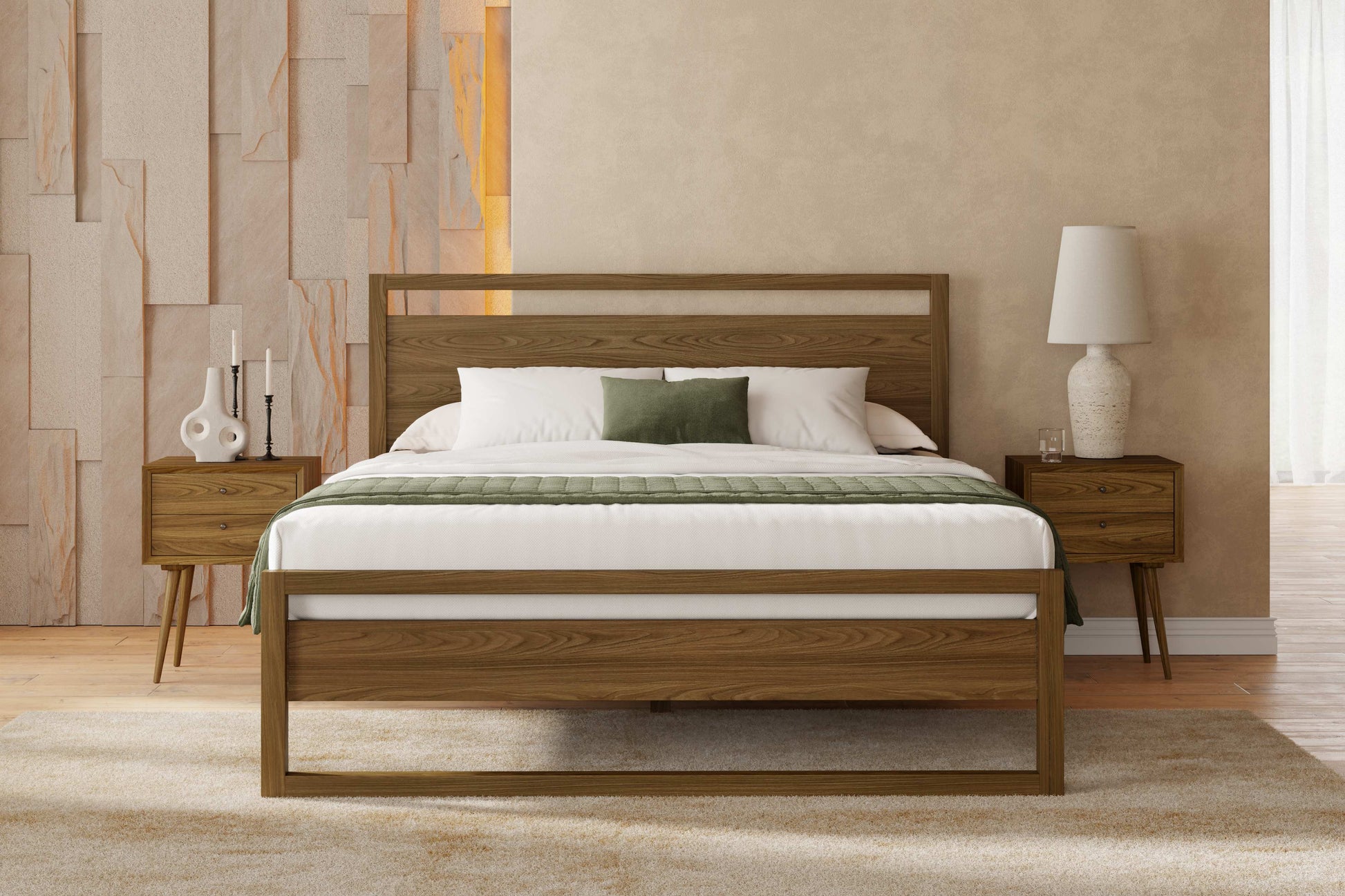 Waldenburg Solid Wood Bed Frame
