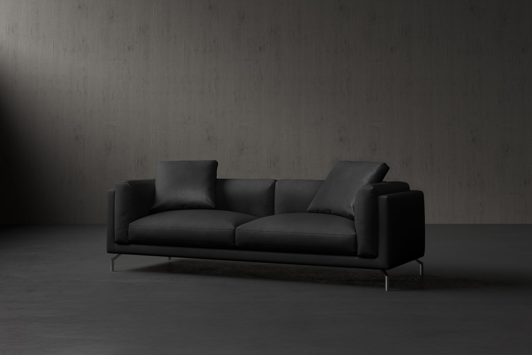 Siegfrid Nordic Hygge™ Leather Sofa With Down Feather Filling