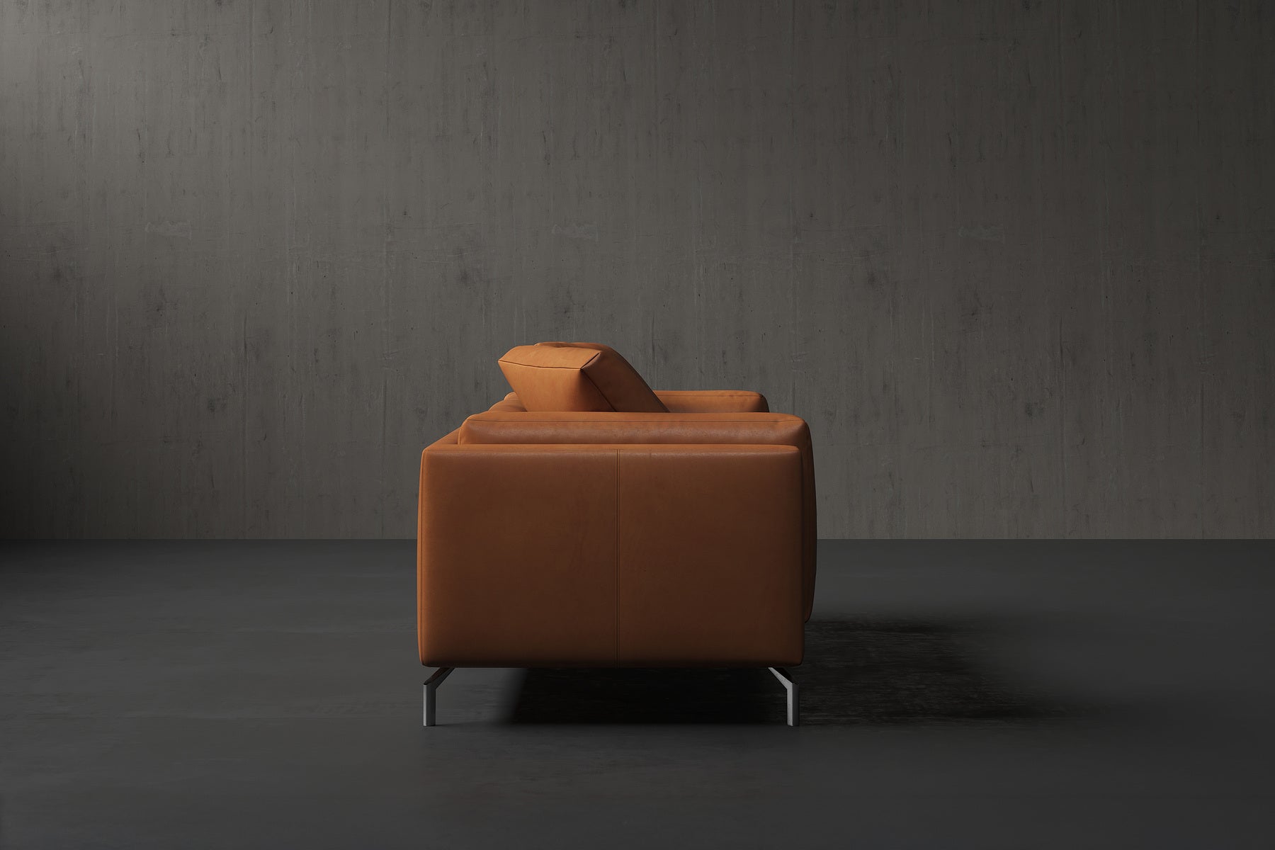 Siegfrid Nordic Hygge™ Leather Sofa With Down Feather Filling