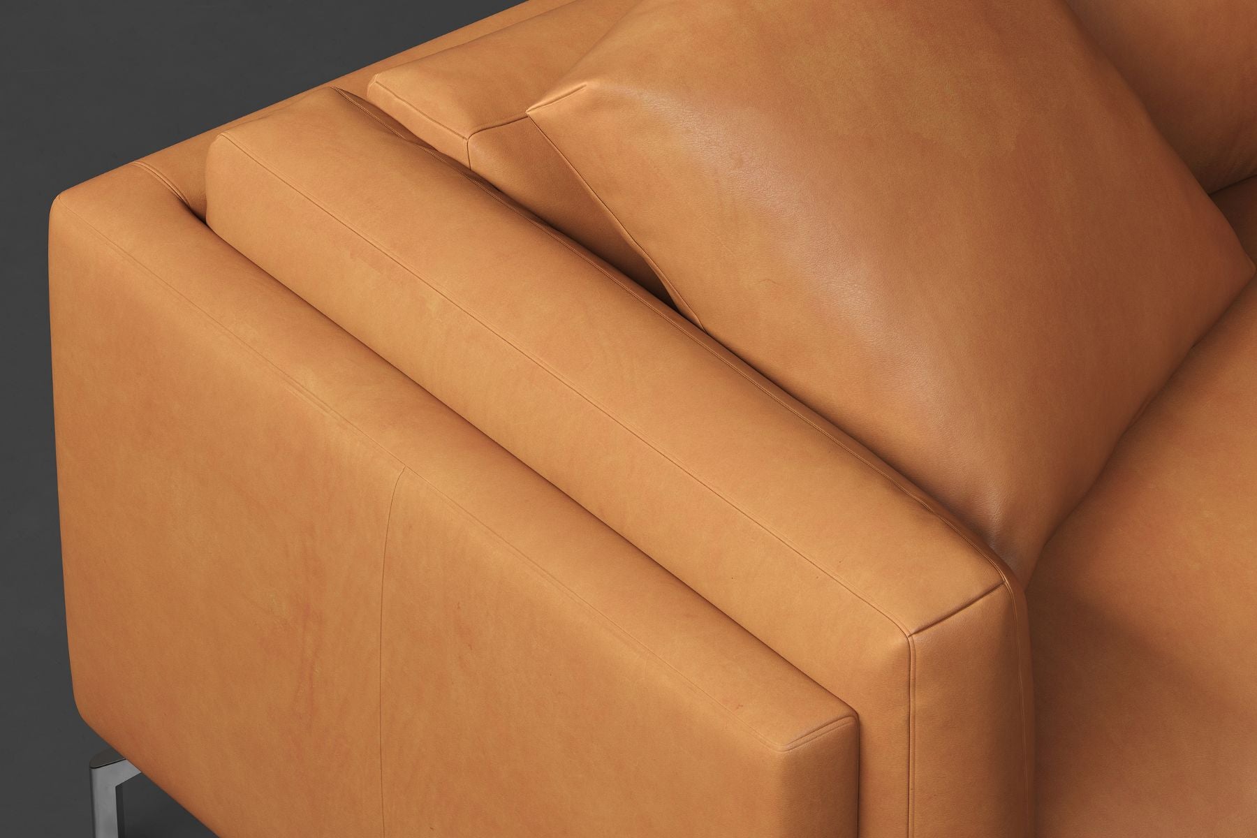 Siegfrid Nordic Hygge™ Leather Sofa With Down Feather Filling