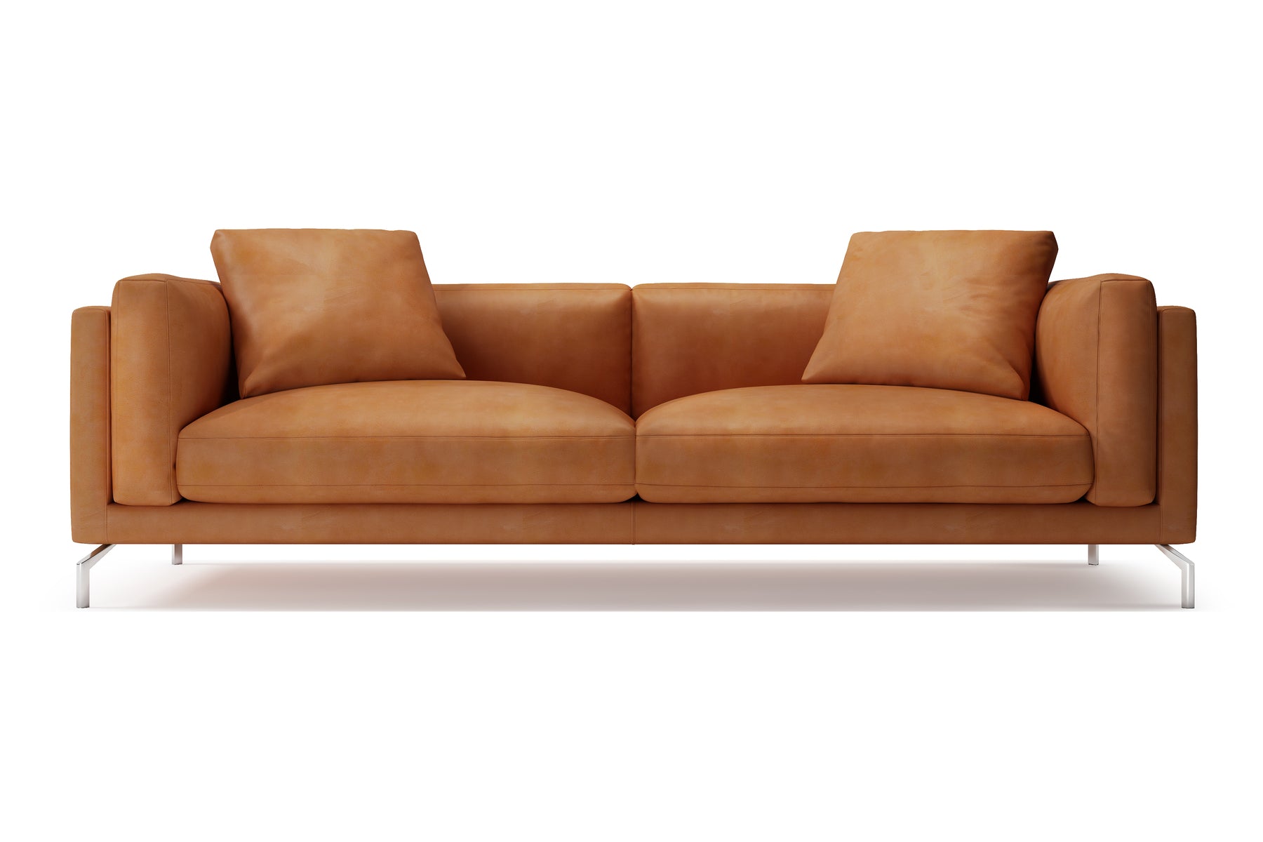 Siegfrid Nordic Hygge™ Leather Sofa With Down Feather Filling