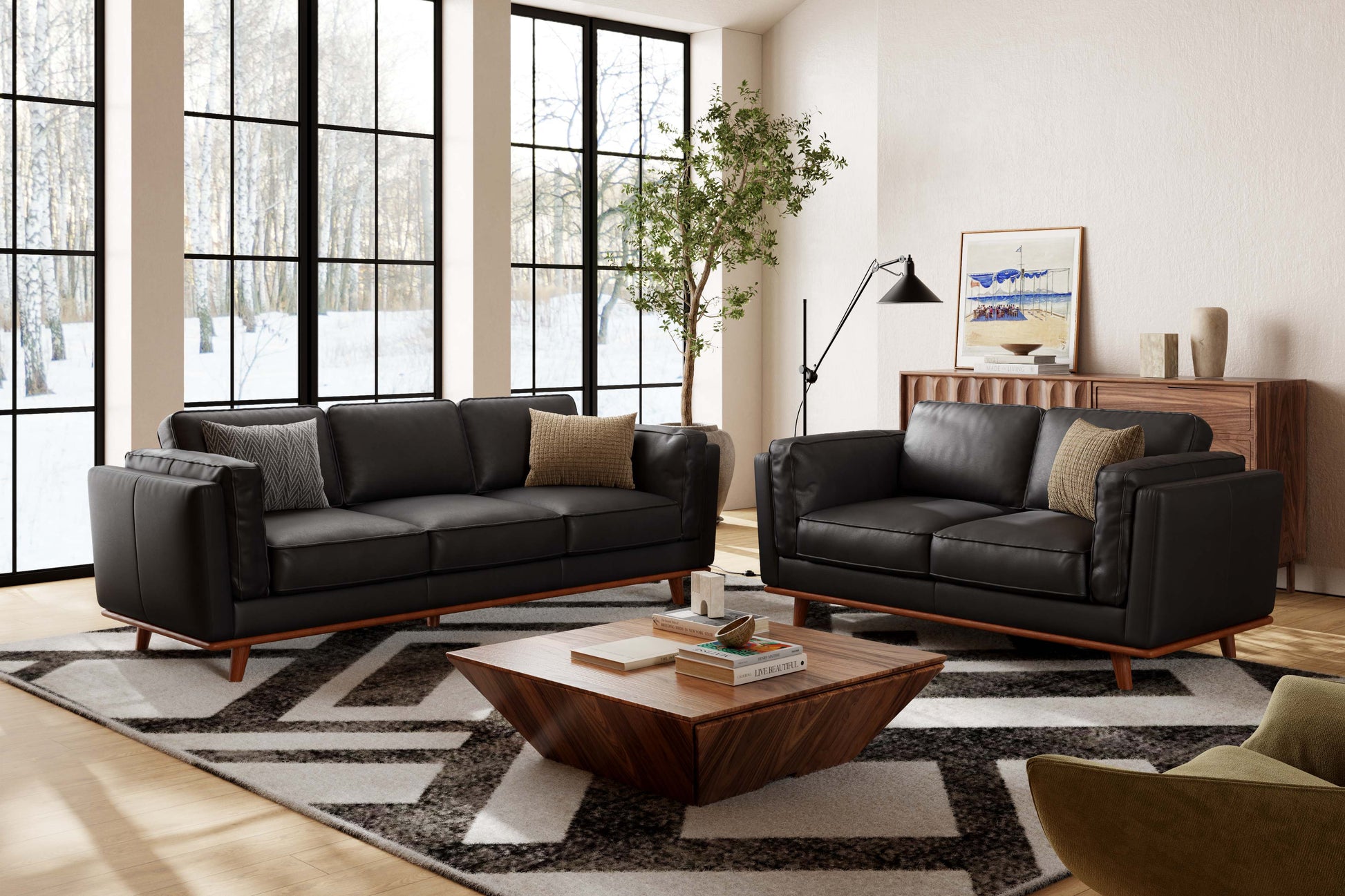 Maestro 3 Seater Leather Sofa