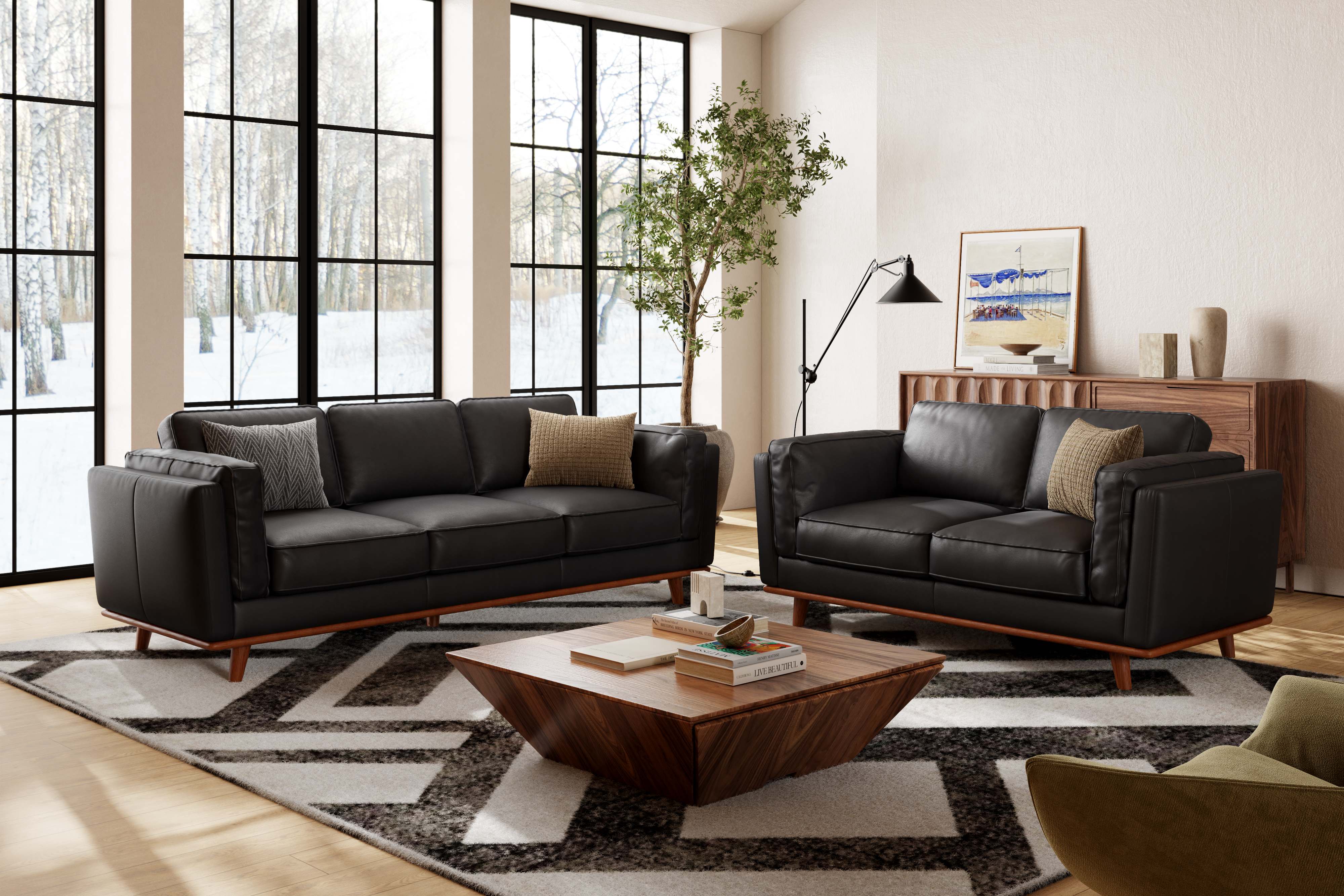 Maestro 3 Seater Leather Sofa