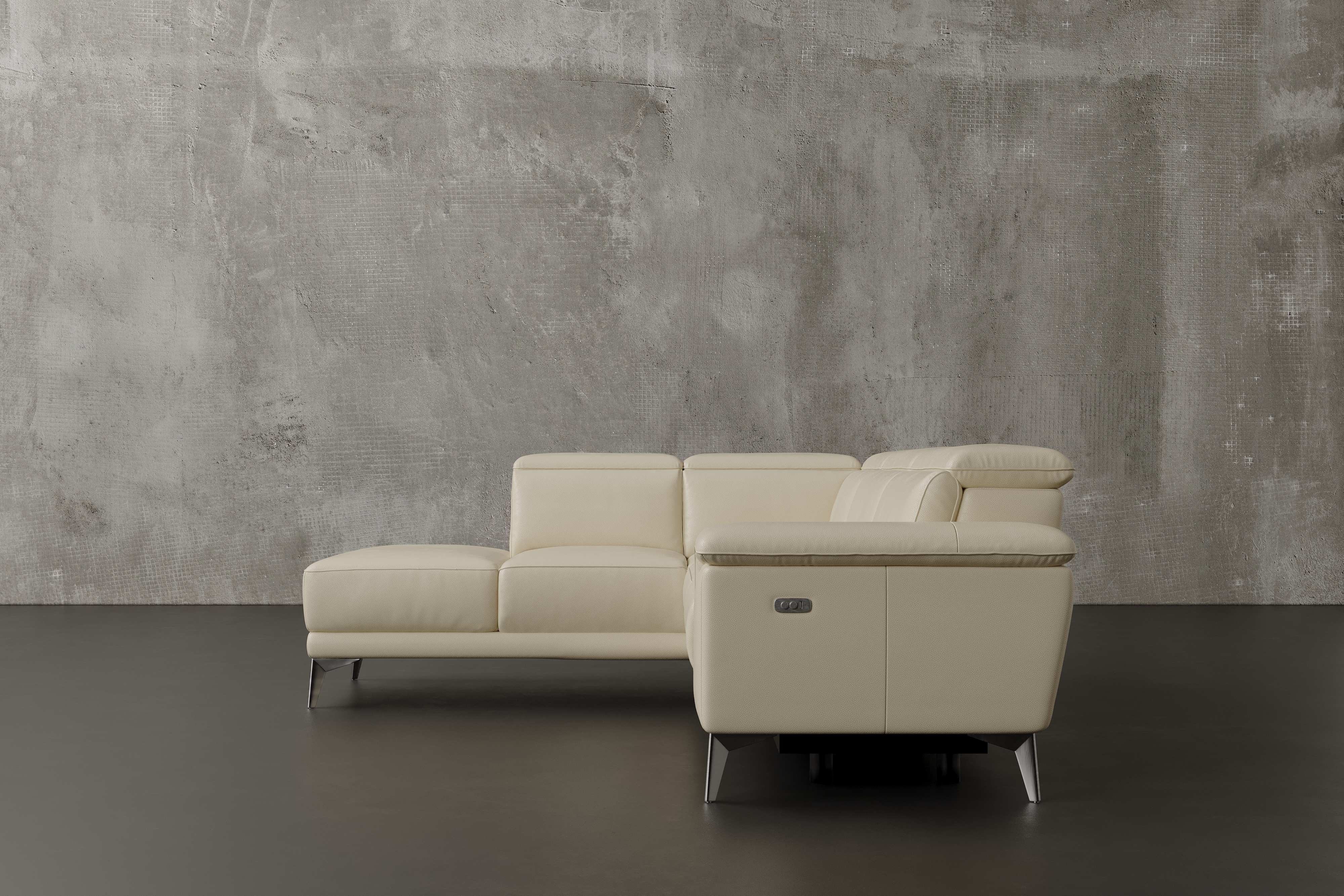 Relax Form LEATHERTEX TREVISO ① Millet Leather Reclining Sectional Sofa | Luxury & Pet-Proof