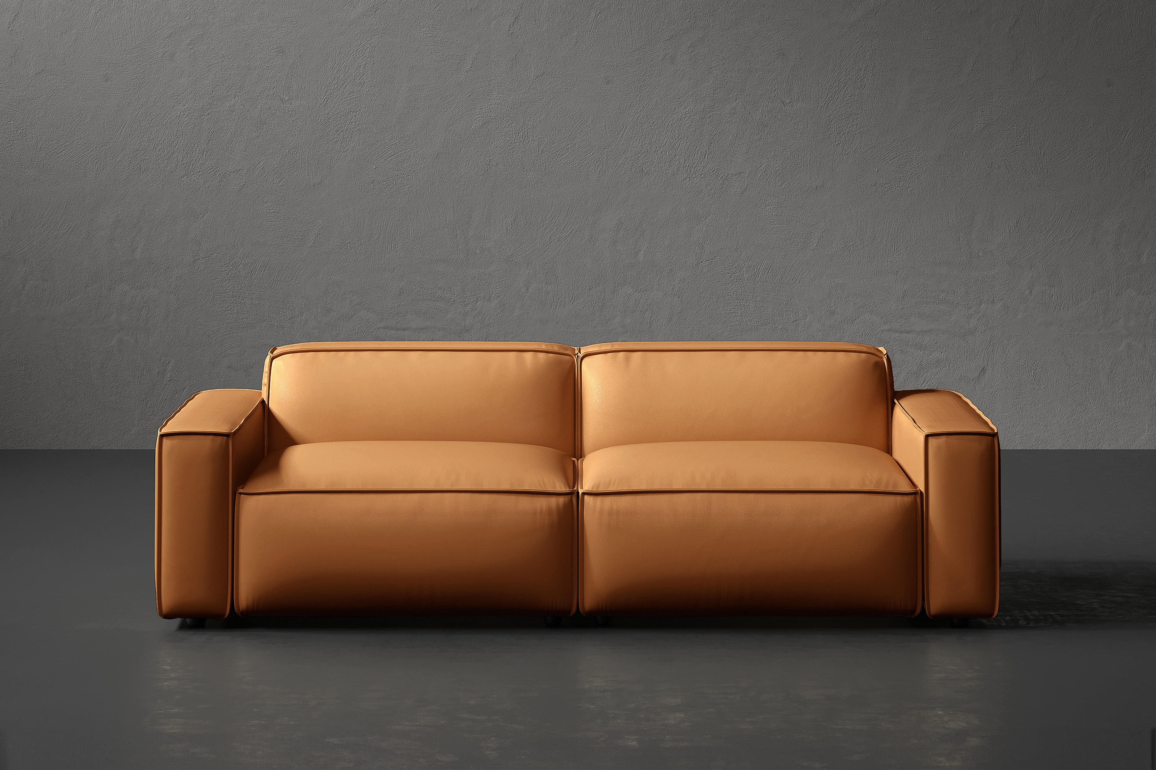 Nathan Leather Modular Sofa