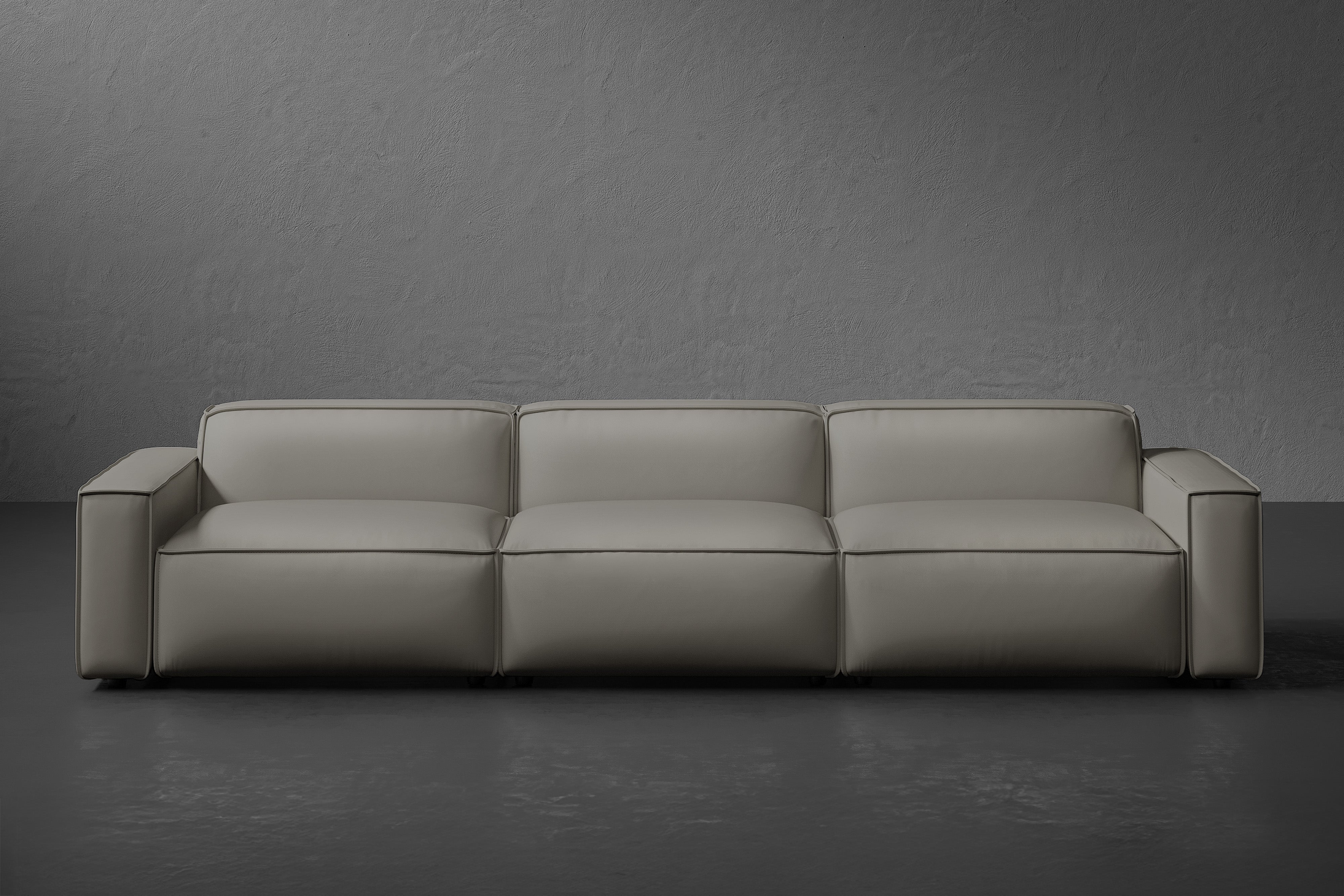 Nathan Leather Modular Sofa