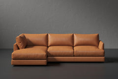 Serena Leather Sectional Sofa