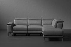 Pista Leather Reclining Sectional Sofa